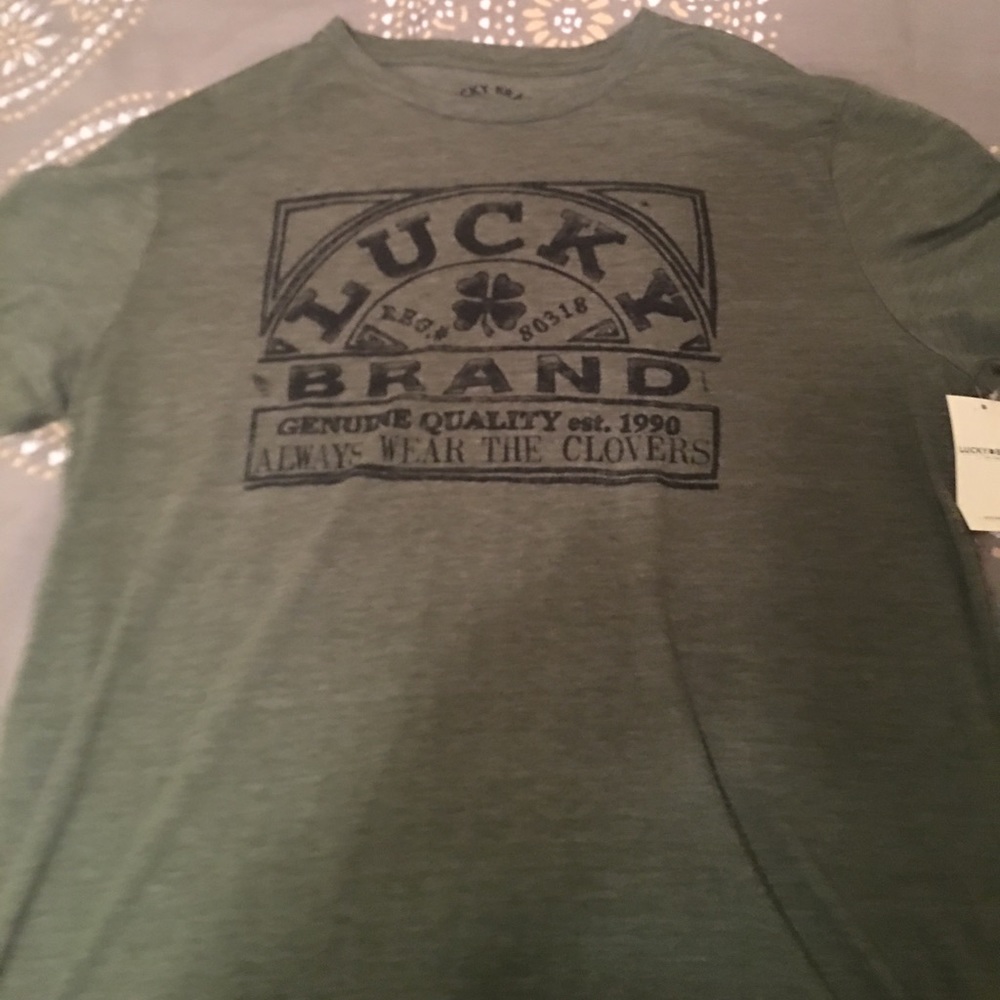 Lucky brand tee with brand logo front